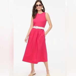 J. Crew sleeveless ribbed midi dress, NWT